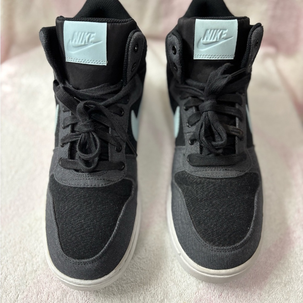 Nike Court Borough Mid Premium Black/Blue Sneakers Women’s 12 / Men’s 10.5